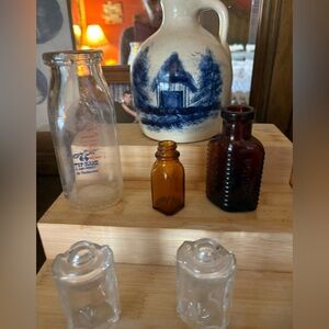 Vintage Glass Bottle Collection